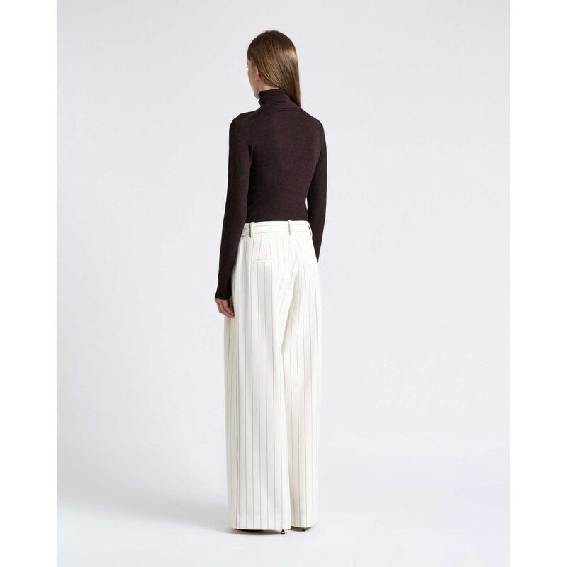 Cue Merino Turtle Neck Ribbed Knit image number 1